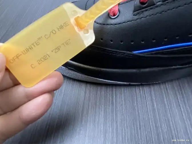 Rep Onekick Off-White 2 Jordan DJ4375-004 Low Black Retro Blue SP 0428